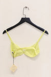 BASERANGE Mississippi bra narrow series collection bamboo fiber bamboo cotton soft underwear France BAS-BRMI-BL-SP24-LVHUANG green and yellow